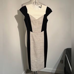 Judith & Charles, Black with Cream Dress, Size 0